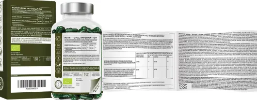 Aavalabs Spirulina & Chlorella Komplex Vegan 200 Kapseln