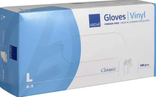 Abena Latex-Handschuhe Classic Puderfrei L 100 Handschuhe