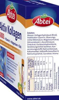 Abtei Aktiv Kollagen 5000 10 X 25 ml Ampullen