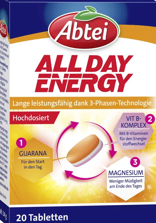 Abtei All Day Energy 20 Tabletten