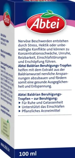 Abtei Baldrian Beruhigungs Tropfen 100 ml Tropfen