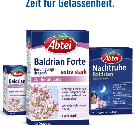 Abtei Baldrian Forte 30 Überzogene Tabletten