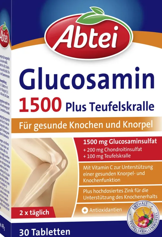 Abtei Glucosamin 1500 30 Tabletten