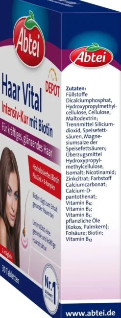 Abtei Haar Vital Depot Tabletten 30 Stück