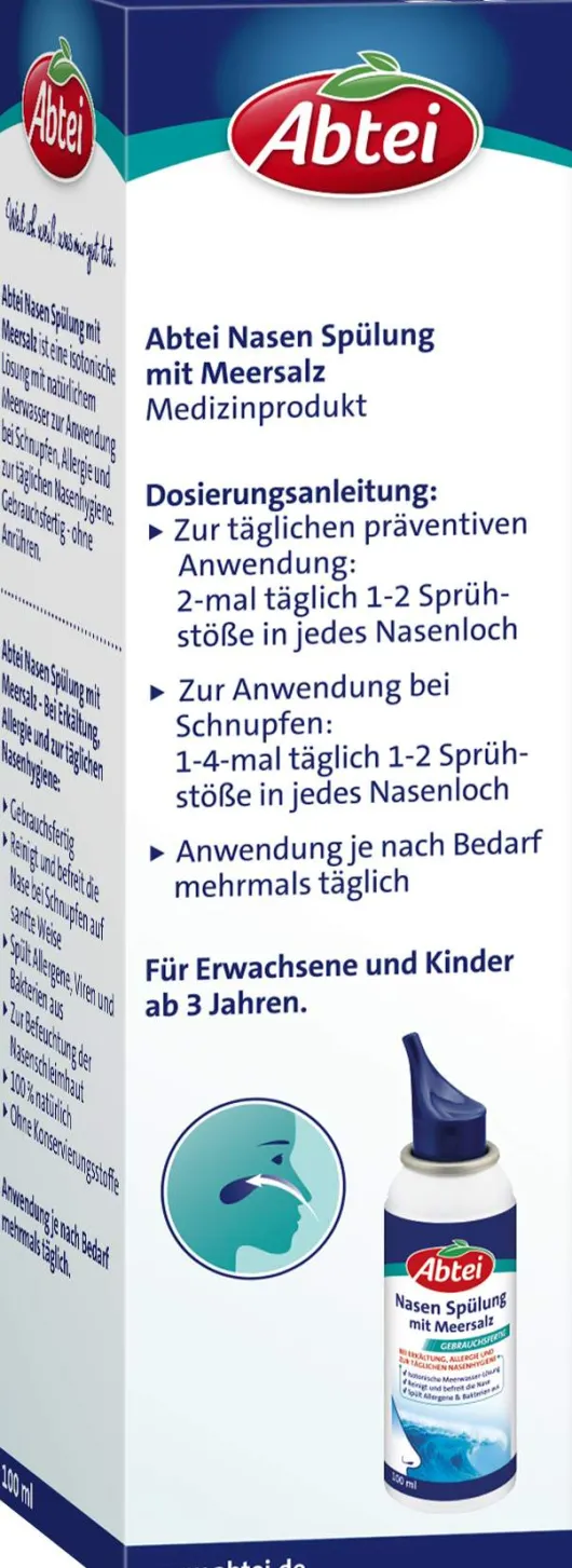 Abtei Meersalz Nasenspülung 100 ml Spray