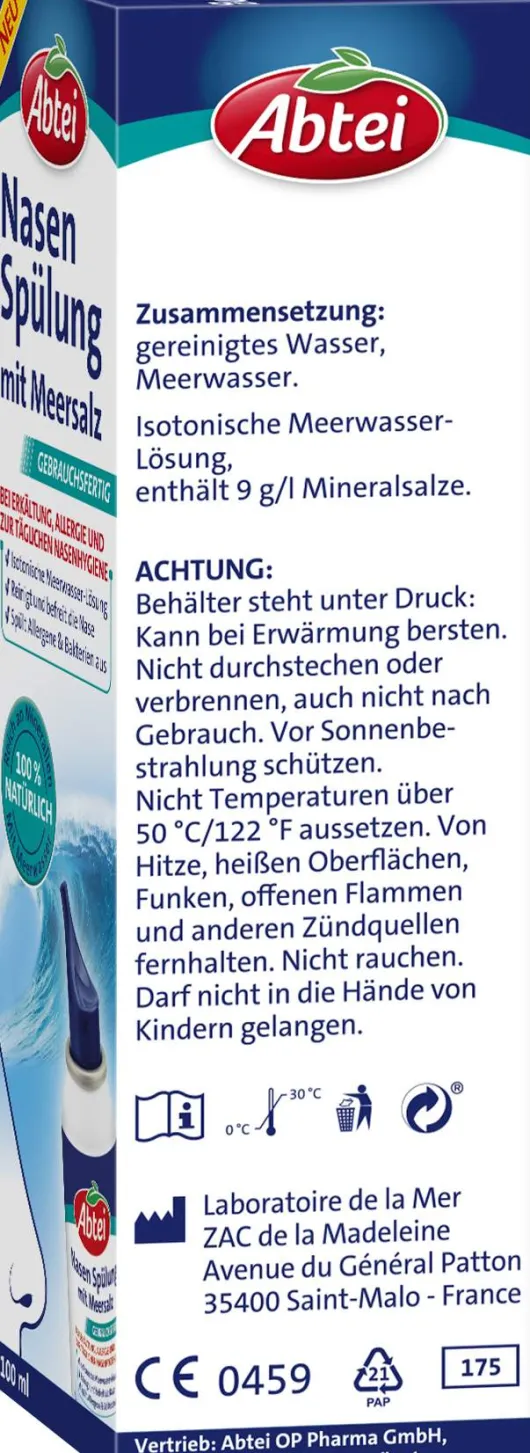 Abtei Meersalz Nasenspülung 100 ml Spray