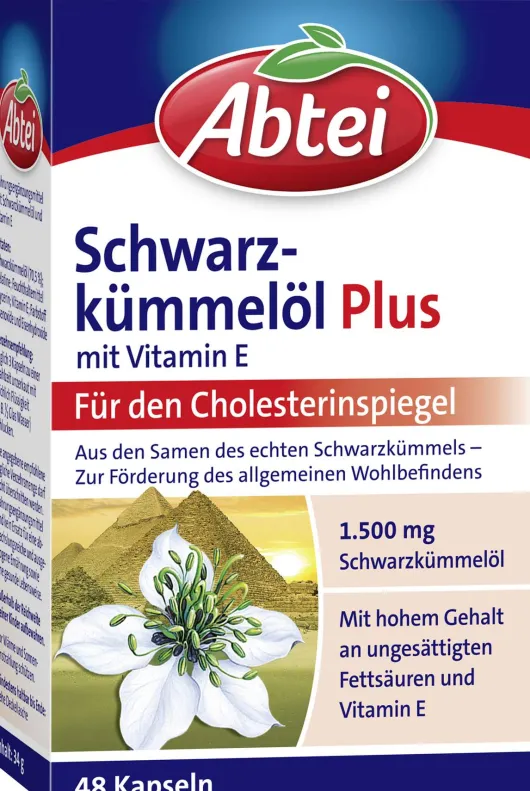 Abtei Schwarzkümmelöl Plus Kapseln 48 Kapseln