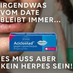 Aciclostad gegen Lippenherpes 2 g Creme