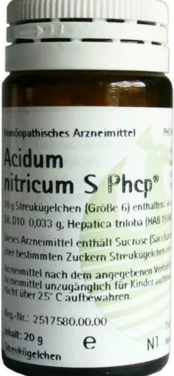 Acidum Nitricum S Phcp 20 G Globuli
