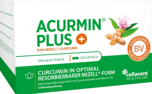 Acurmin Plus Mizell Curcuma Weichkapseln 180 Stück