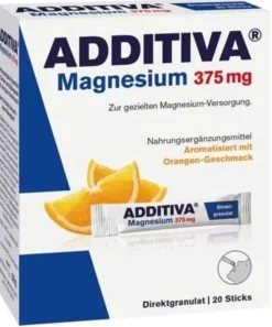 Additiva Magnesium 375 mg Orangengeschmack 20 Sticks