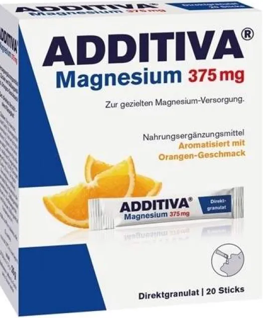 Additiva Magnesium 375 mg Orangengeschmack 20 Sticks