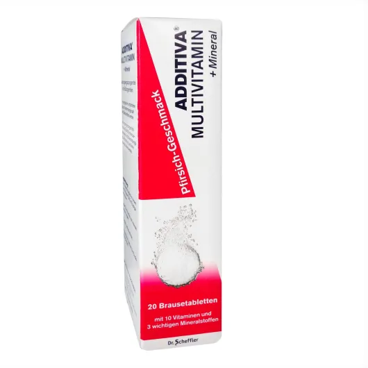 Additiva Multivitamin Plus Mineral Pfirsich R 20 Brausetabletten