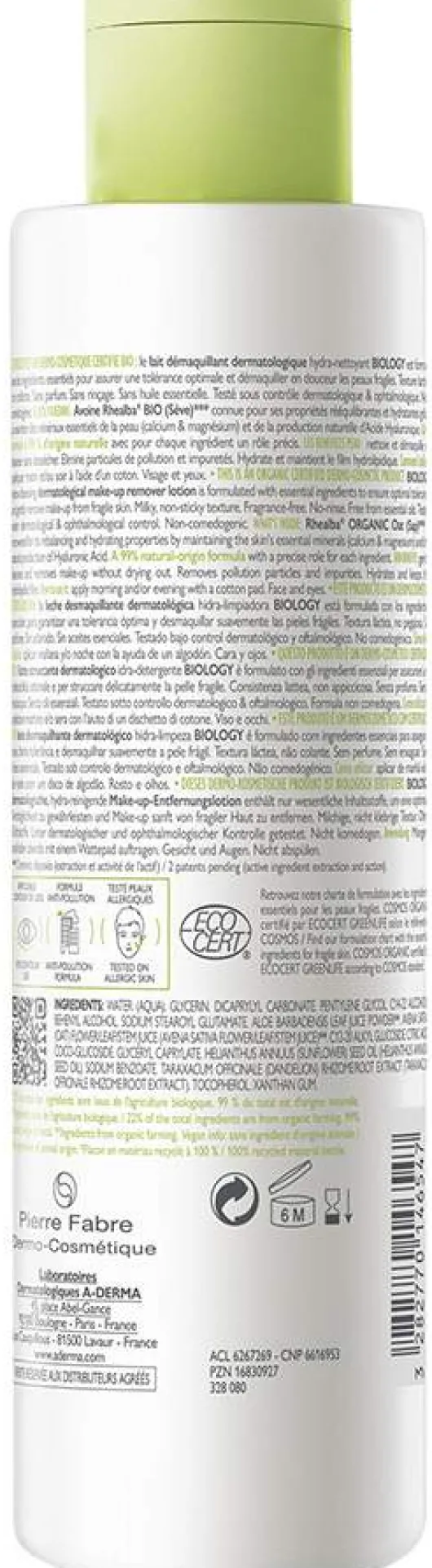 A-Derma Biology Mizellengesichtswasser 200 ml