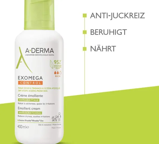 A-Derma Exomega Control Creme rückfettend 400 ml