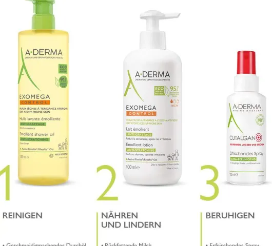 A-Derma Exomega Control Milch Rückfettend 400 ml