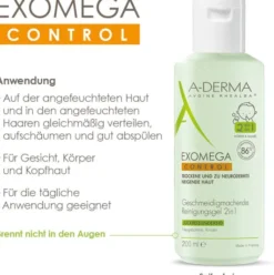 A-Derma Exomega Control Reinigungsgel 2in1 200 ml