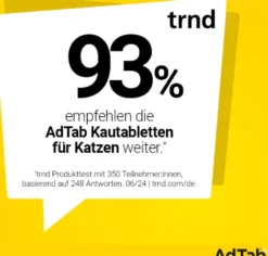 AdTab 48 mg für Katzen (2-8 kg) 3 Kautabletten