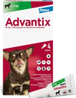 Advantix Spot-On Hund bis 4 kg 4 x 0,4 ml Lösung