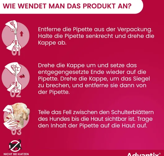 Advantix Spot-On Hund bis 4 kg 4 x 0,4 ml Lösung