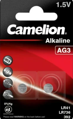 AG3-LR41 ALKALINE KNOPFZELLE 2 St.Alkaline AG3 - LR41-LR736-392-BP2