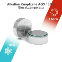 AG3-LR41 ALKALINE KNOPFZELLE 2 St.Alkaline AG3 - LR41-LR736-392-BP2