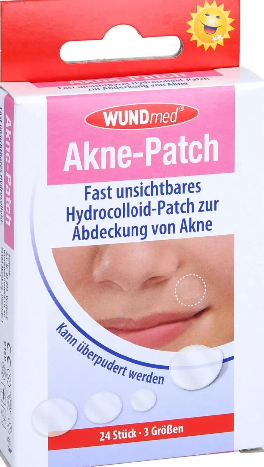 Akne Patch Hydrocolloid 3 Größen 24 Stück