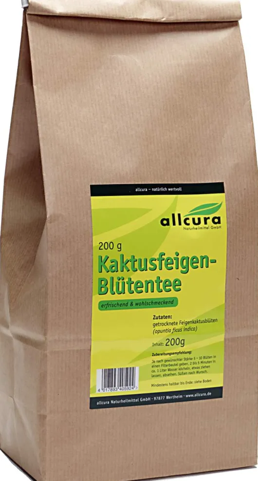 Allcura Kaktusfeigen Blüten 200 G Tee