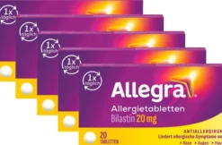 Allegra Allergietabletten 20 mg 5 x 20 Tabletten