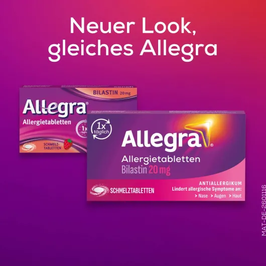 Allegra Allergietabletten 20 mg 20 Schmelztabletten