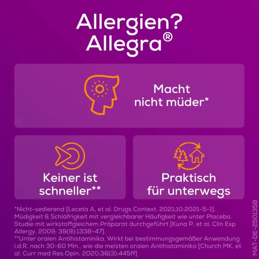 Allegra Allergietabletten 20 mg 20 Schmelztabletten