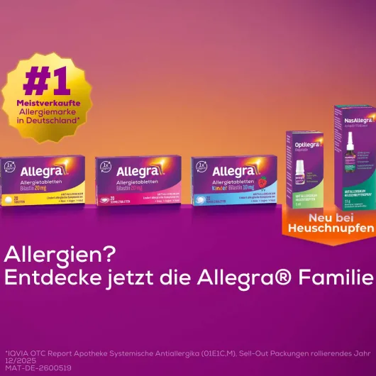 Allegra Allergietabletten 20 mg 2 x 50 Tabletten