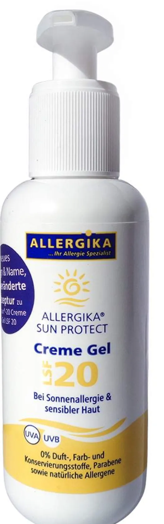 Allergika Sun Protect Creme Gel Lsf 20 200ml