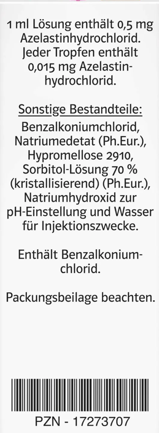 Allergo - Azelind 0,5 mg pro ml Doppelherz Pharma 6 ml Augentropfen
