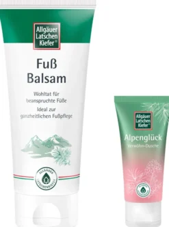 Allgäuer Latschenkiefer Fußbalsam 100 ml + gratis Allgäuer Latschenkiefer Alpenglück Dusche 30 ml