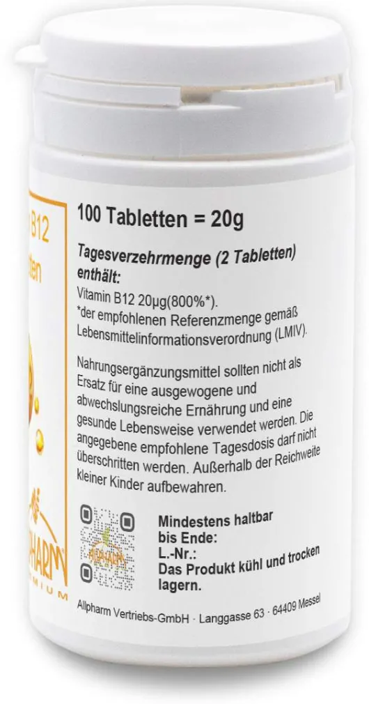 Allpharm Vitamin B12 100 Tabletten