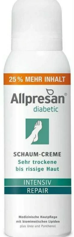 Allpresan Diabetic Intensiv + Repair Mit Urea Schaum-Creme 125 ml