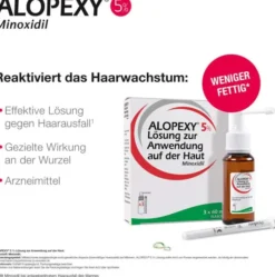 Alopexy 5% Lösung zur Anwendung auf der Haut 3 x 60 ml Lösung