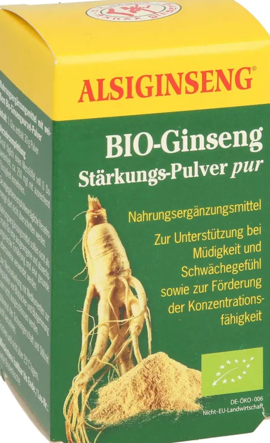 Alsiginseng Stärkungspulver Pur