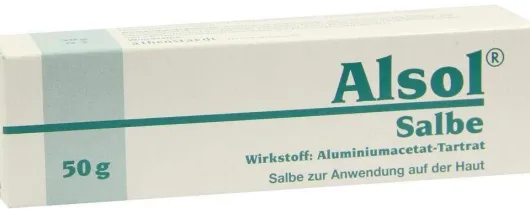 Alsol Salbe Wirkstoff Aluminiumcetat-Tartrat 50g