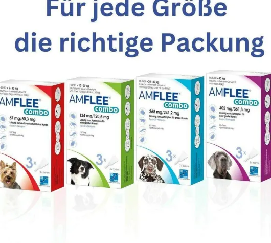 Amflee Combo 134 mg - 120,6 mg Spot-On Lösung Für Mittelgroße...