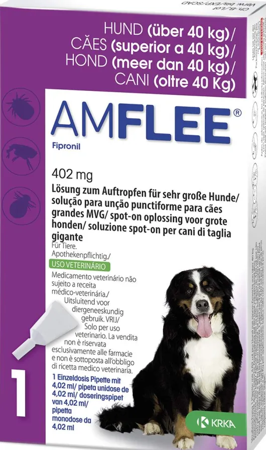 Amflee 402 mg Spot-On Lösung Für Sehr Große Hunde 40 - 60 KG 3...