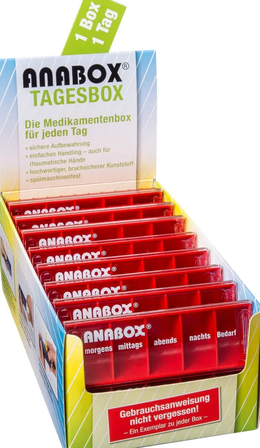 Anabox Tagesbox Hellrot