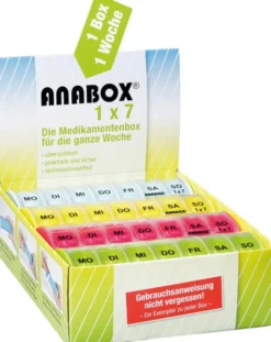 Anabox 1 X 7 Bunt Deckel Klar 1 Stück