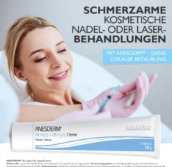 Anesderm 5 X 5 G Creme Plus 10 Pflaster