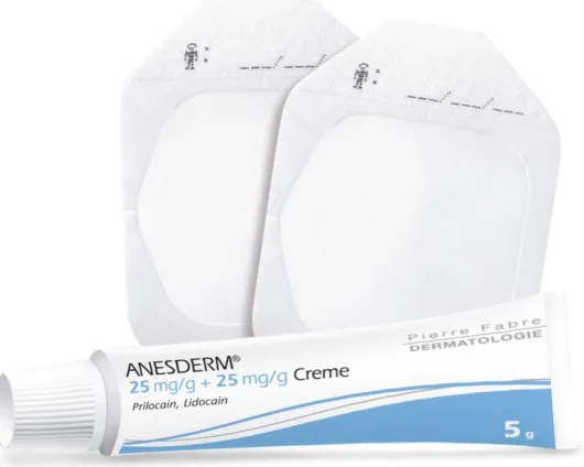 Anesderm 5 X 5 G Creme Plus 10 Pflaster