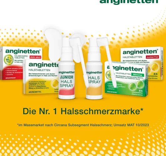 Anginetten Halsspray 2 in 1 Erwachsene 20 ml Spray
