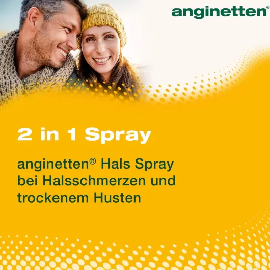 Anginetten Halsspray 2 in 1 Erwachsene 20 ml Spray