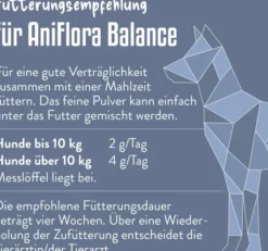 AniFlora Balance Flohsamenschalen + Ballaststoff für Hunde 60 g Pulver