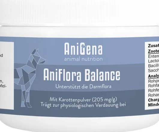 AniFlora Balance Flohsamenschalen + Ballaststoff für Hunde 60 g Pulver